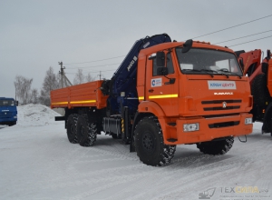 Бортовой КамАЗ-43118 с КМУ MKG HLK 280.5
